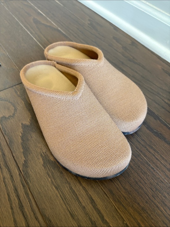 Rothy's Shoes - Rothy’s Knit Slip-On Clog Mules in Camel